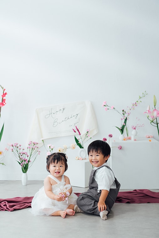 バースデー・誕生日の撮影：愛知県半田市ルリエフォトスタジオ