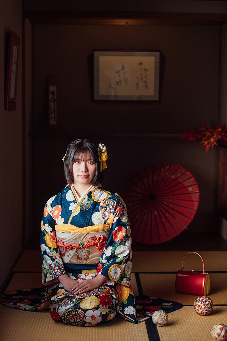 成人式・二十歳の撮影：愛知県半田市ルリエフォトスタジオ